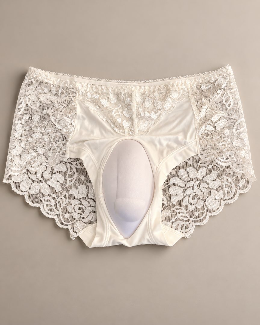 Culote de encaje con pene